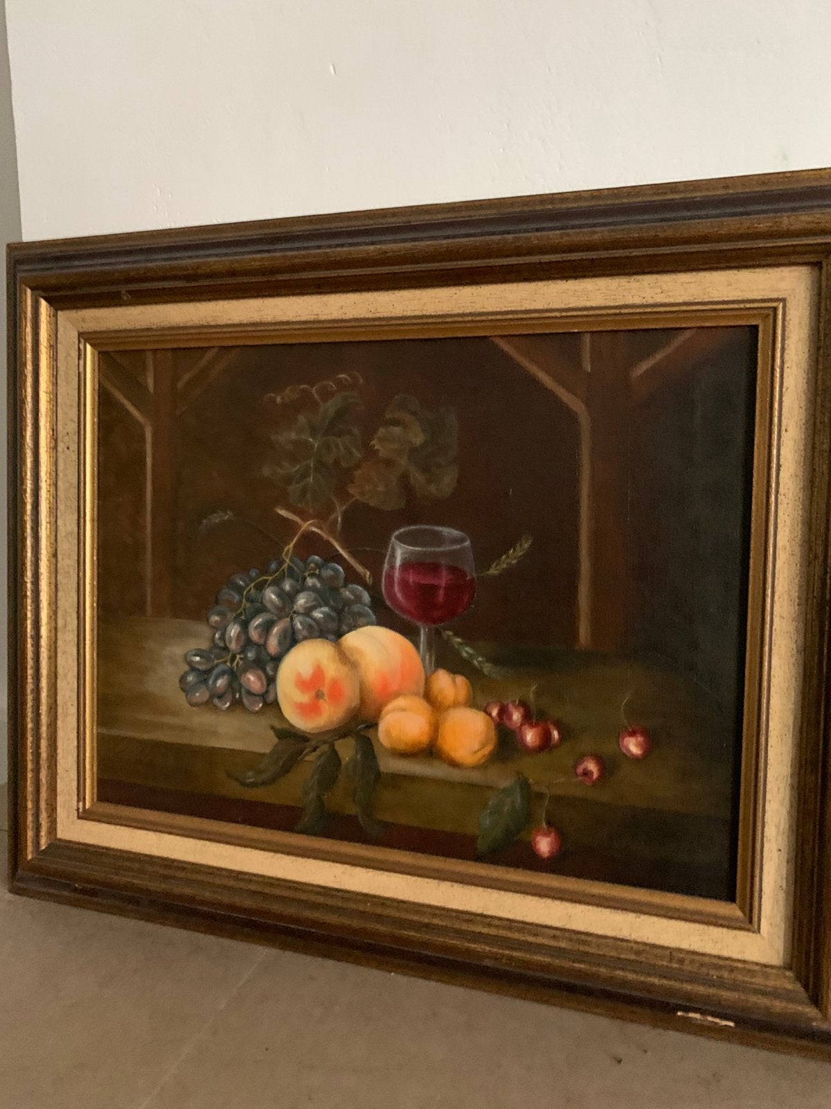 Prachtige klassieke stillevenolie op canvas, Ophalen, Doek, Stilleven, Olieverf