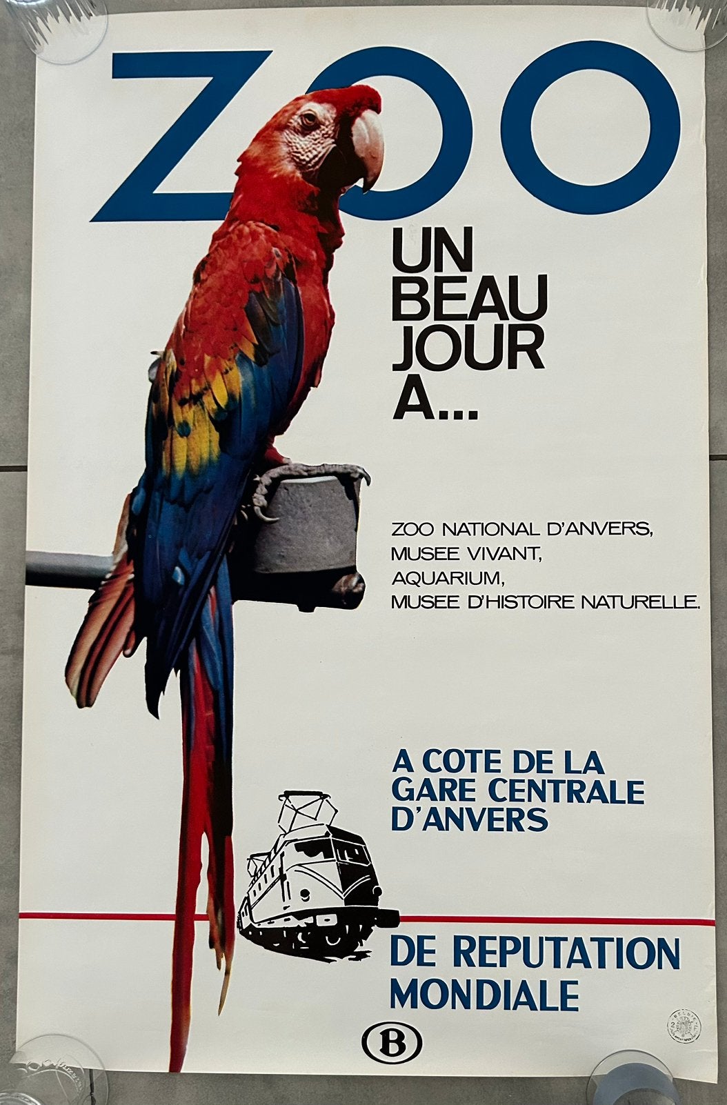 Originele poster zoo, Ophalen of Verzenden, Zo goed als nieuw