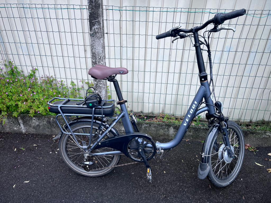Elektrische plooifiets Veloci, 47 à 51 cm, Enlèvement, Comme neuf, 50 km par batterie ou plus