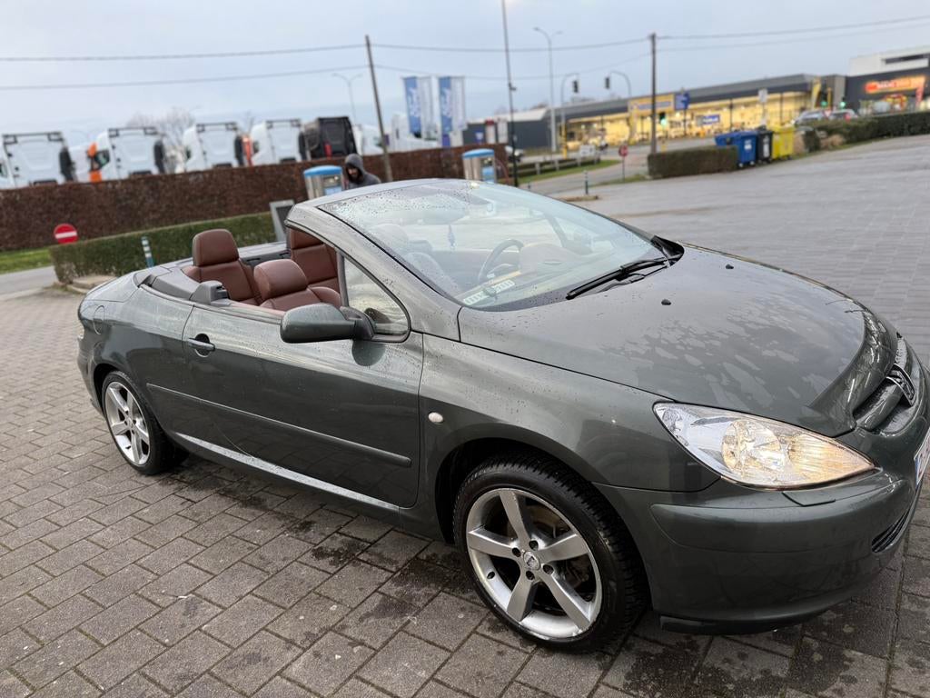 Te koop peugeot 307 cc, Auto's, 4 cilinders, Cabriolet, Leder, Bruin
