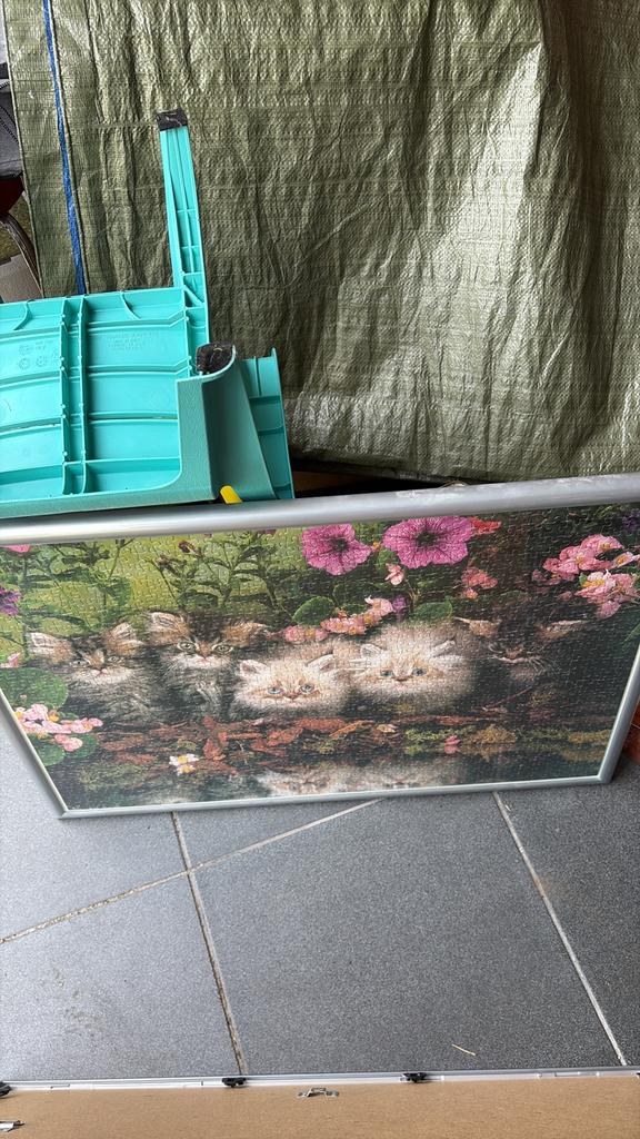 Set van 3 kunststof kaders met glas, Huis en Inrichting, Woonaccessoires | Lijsten, Ophalen, Gebruikt, Kunststof
