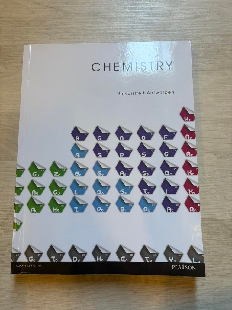 Chemistry cursus universiteit Antwerpen, Boeken, Studieboeken en Cursussen, Zo goed als nieuw, Ophalen of Verzenden