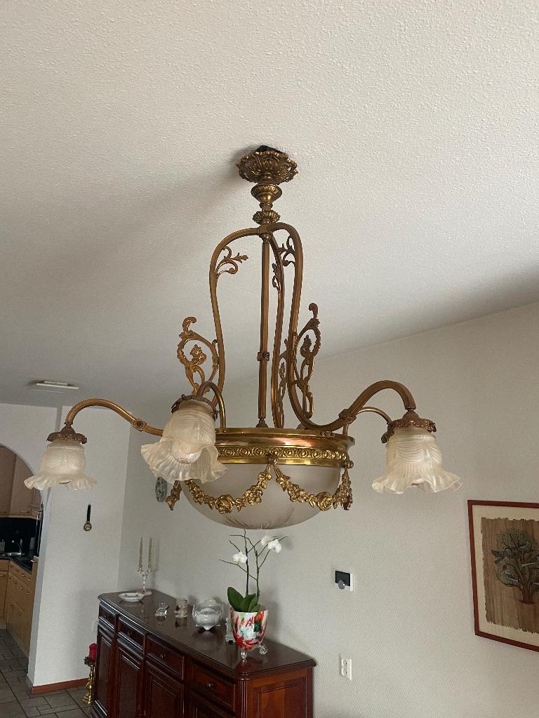 Lampe suspendue ancienne 80x60 cm. En parfait état !, Enlèvement