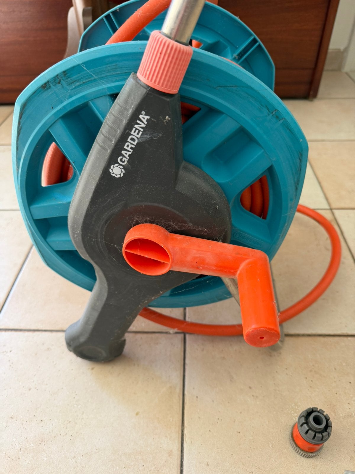 Tuinslang Gardena met toebehoren., Ophalen, Zo goed als nieuw, Tuinslang