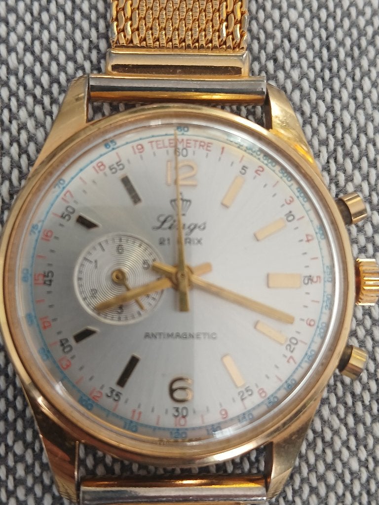 LINGS horloges heren, Handtassen en Accessoires, Horloges | Heren, Ophalen of Verzenden, Gebruikt, Polshorloge, Overige materialen