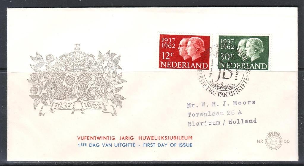 Postzegels Nederland (16) : diverse FDC's en brieven, Timbres & Monnaies, Timbres | Pays-Bas, Enlèvement ou Envoi, Après 1940