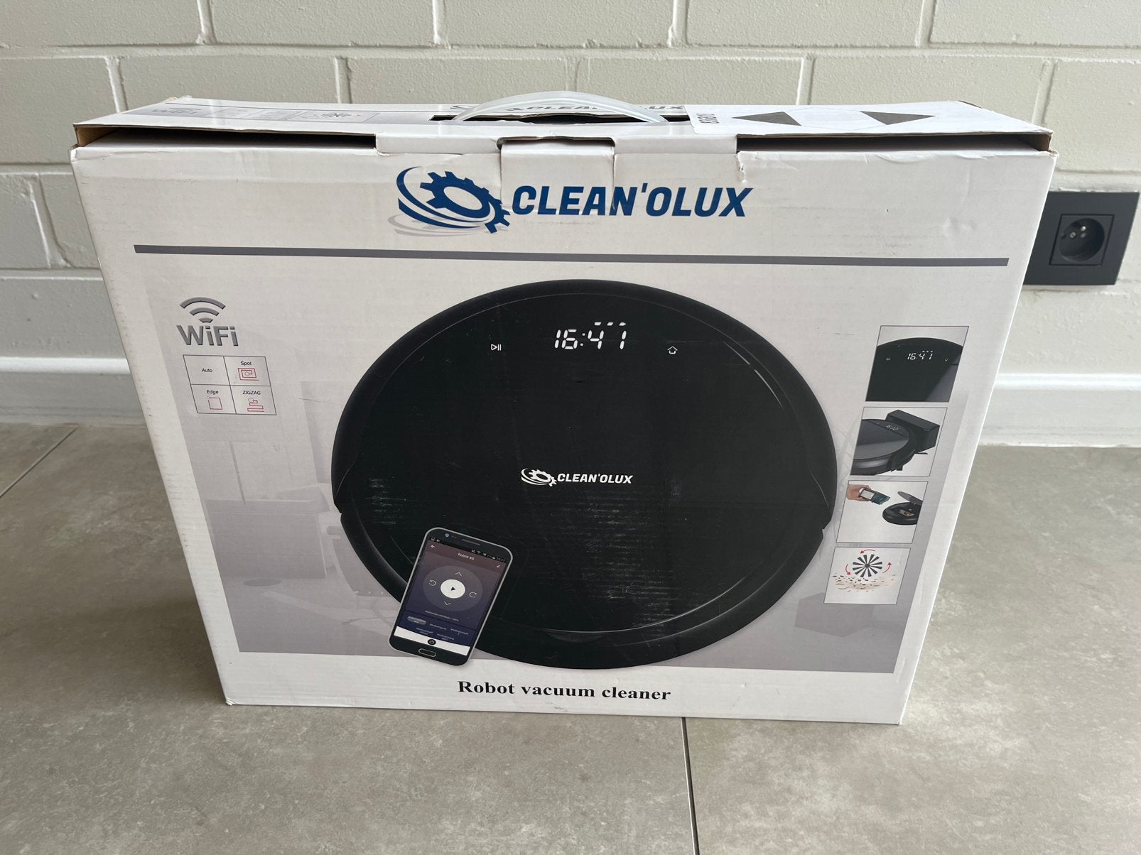 Robot vacuum cleaner CLEAN’OLUX, Elektronische apparatuur, Overige merken, Bedienbaar via app, Nieuw, Ophalen of Verzenden