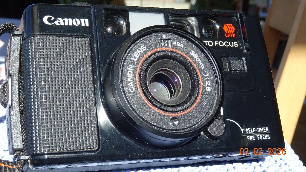 Appareil photos argentique Canon AF35M, TV, Hi-fi & Vidéo, Enlèvement ou Envoi, Comme neuf, Compact, Canon