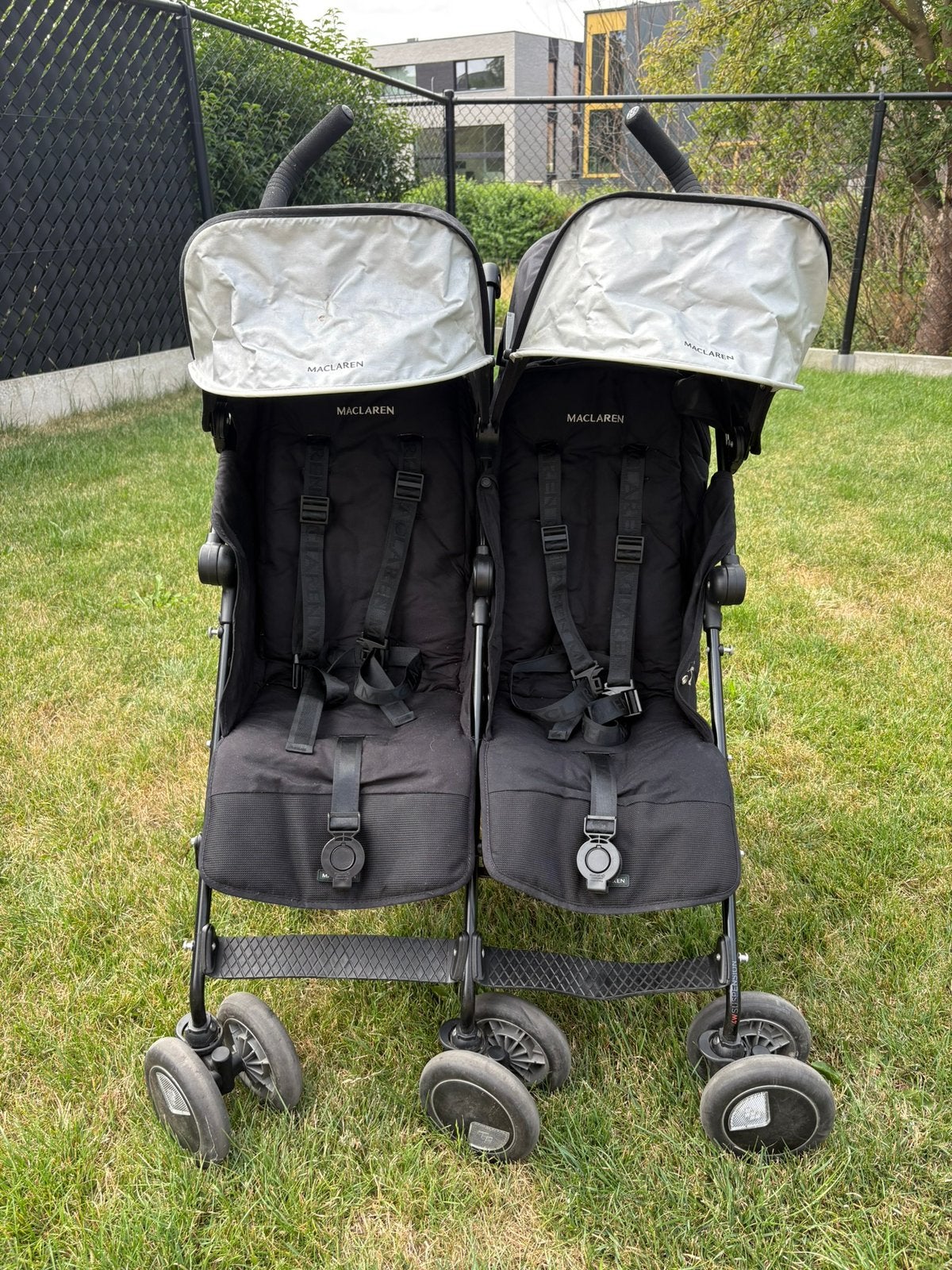 Dubbele buggy McLaren, Kinderen en Baby's, Ophalen, Gebruikt, Kinderwagen of Buggy