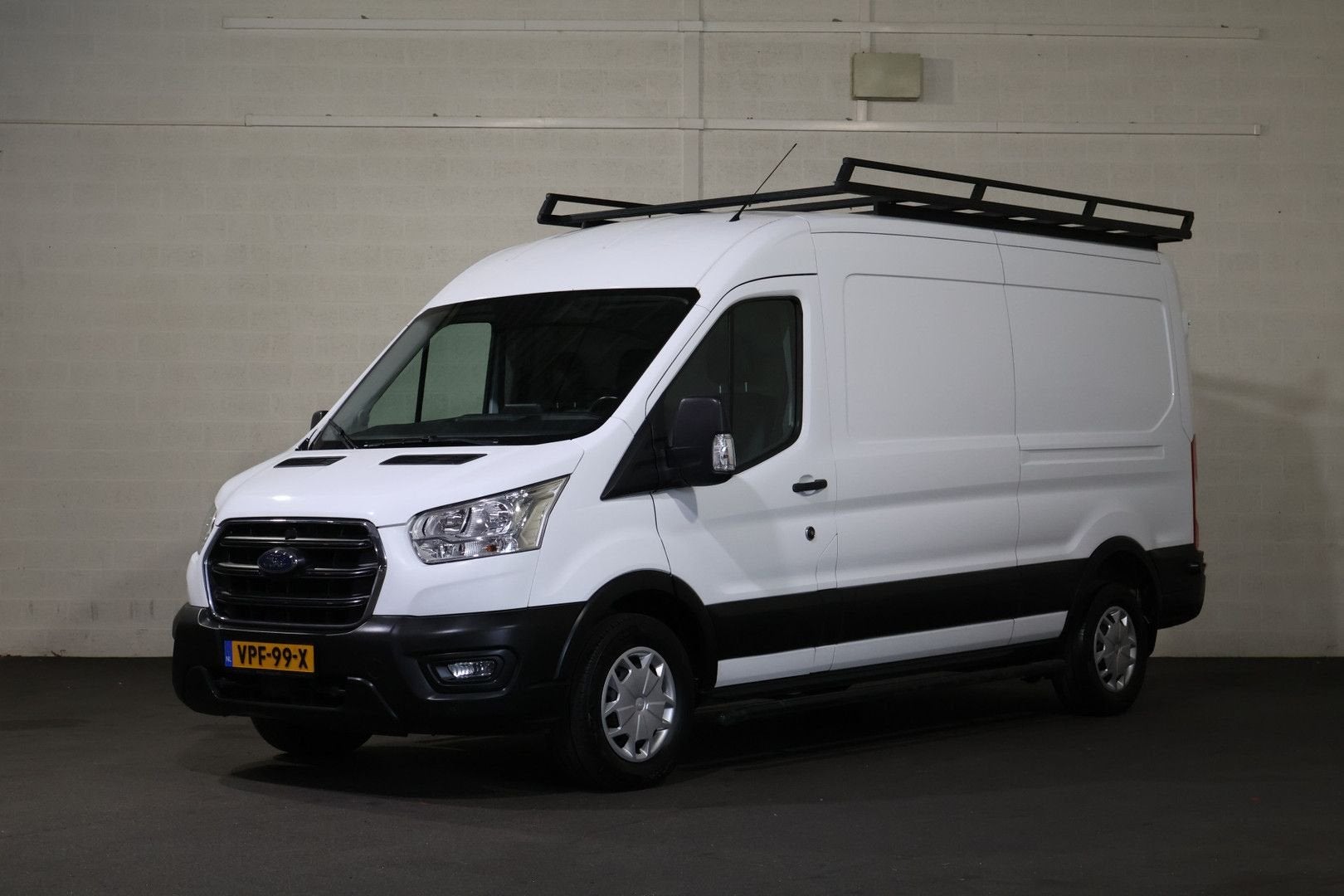 Ford Transit 350 2.0 TDCI L3 H2 Trend Airco Navigatie Imperi, Auto's, Parkeersensor, Wit, Ford, Te koop