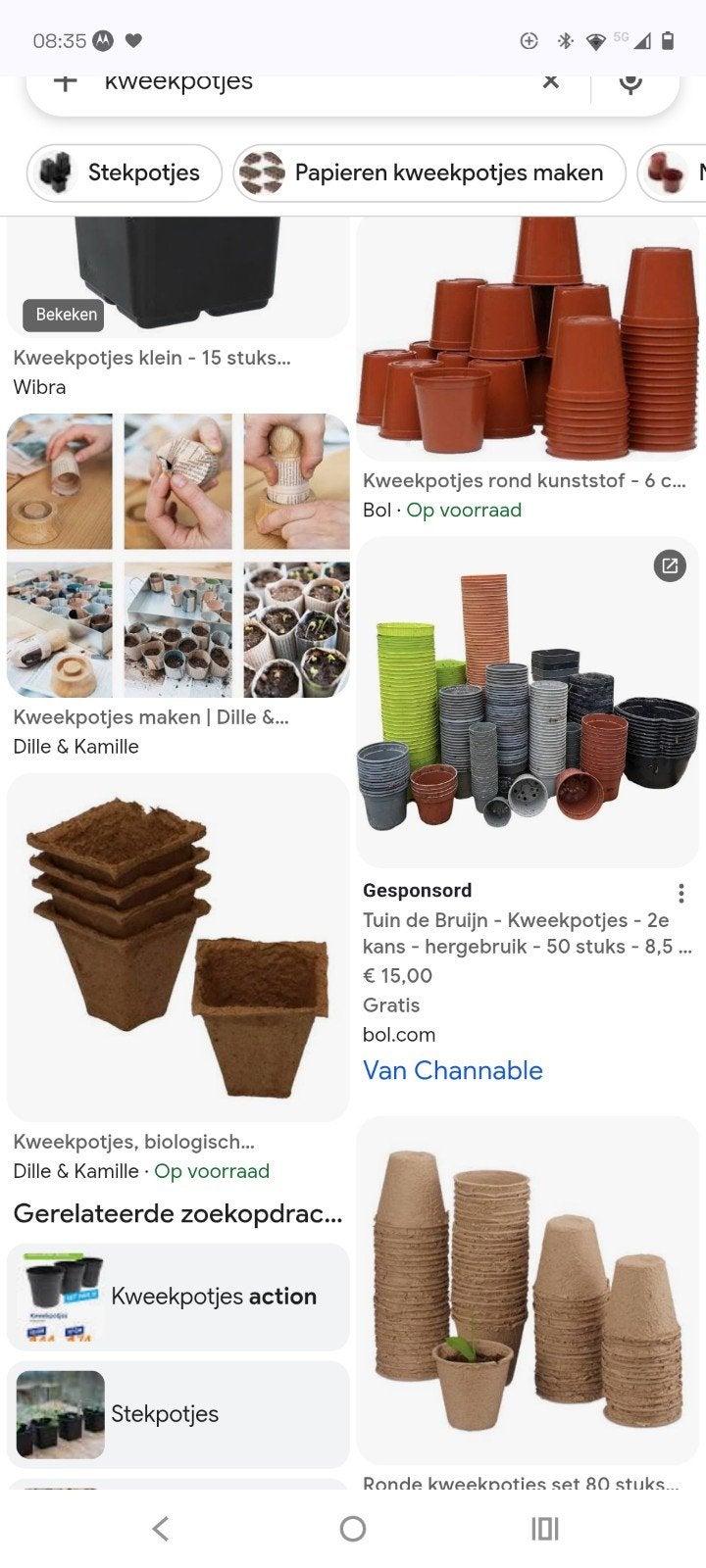 kweekpotjes opzoek, Jardin & Terrasse, Enlèvement ou Envoi