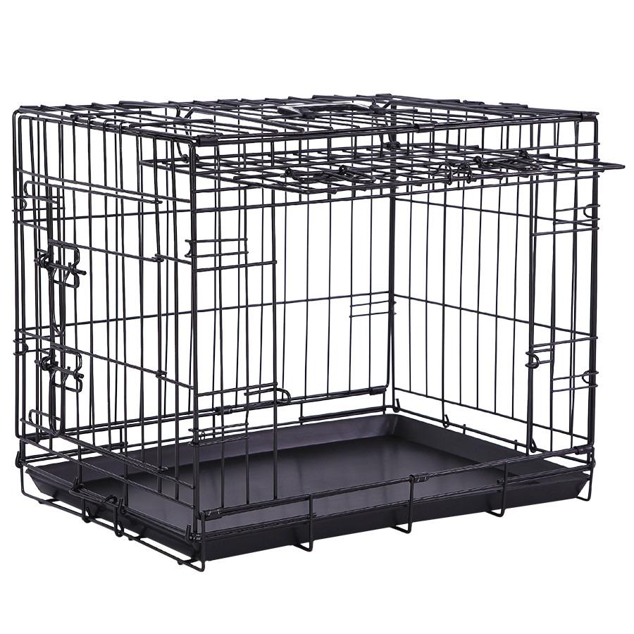 Draadkooi bench zwart groot, Ophalen, Zo goed als nieuw