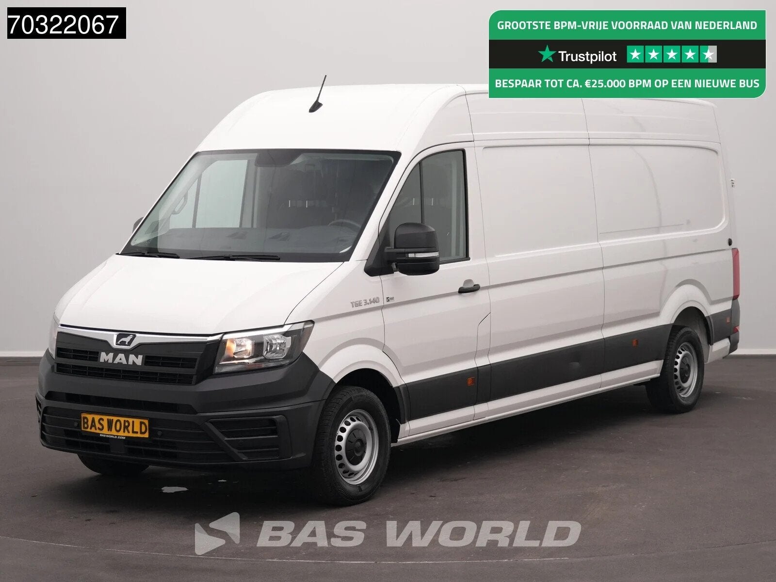 MAN TGE 3.140 L4H3 Klima Tempomat Kamera Parkensensoren Euro, Auto's, Stof, Gebruikt, Euro 6, 4 cilinders