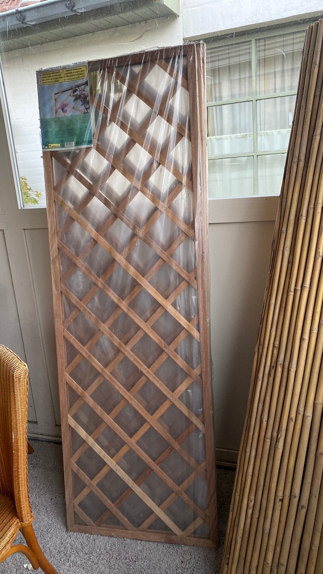 Hardhouten klimrek 60 cm x180 cm, Ophalen, Minder dan 100 cm, Nieuw, 150 tot 200 cm