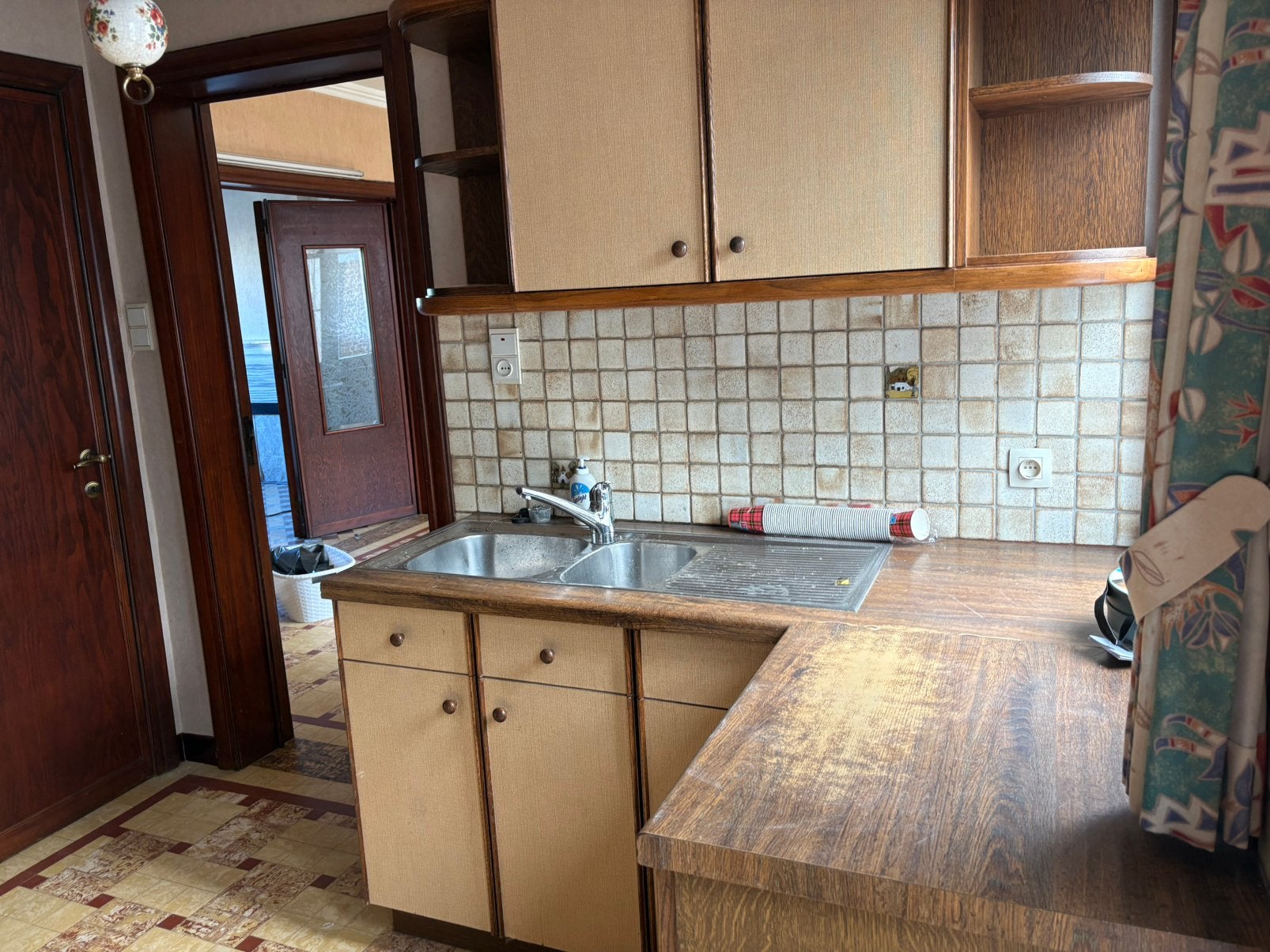 Keuken, Huis en Inrichting, Keuken | Complete keukens, Ophalen, Gebruikt, Bruin, Overige typen