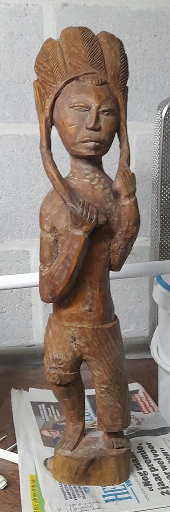 oud houten beeld, Ophalen, Hout, Beeld, 20 - 50 cm