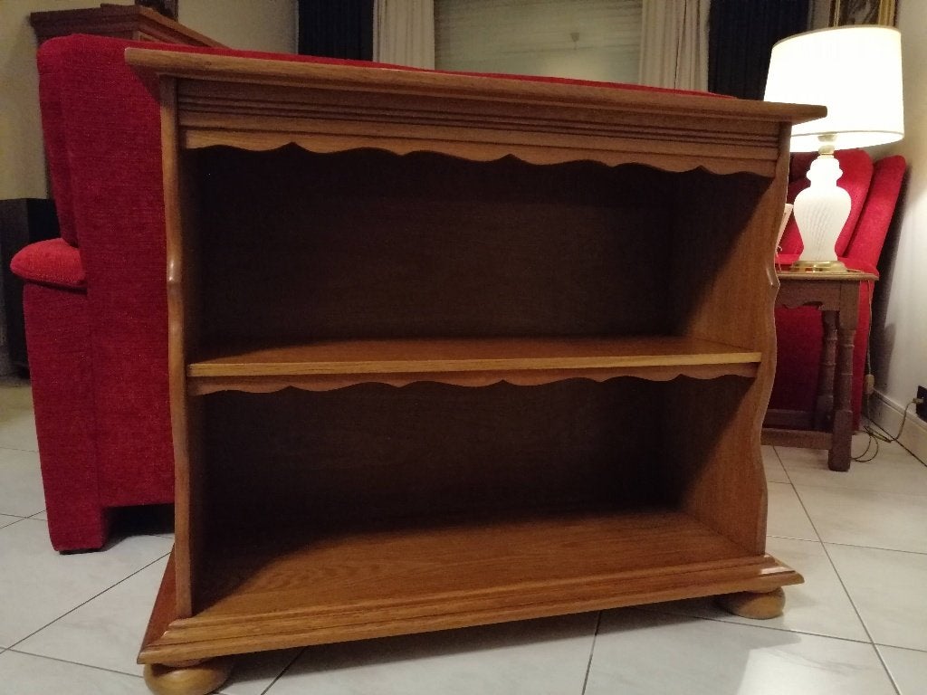 Staand eiken rek, Huis en Inrichting, Ophalen, Met plank(en), Gebruikt, Eikenhout