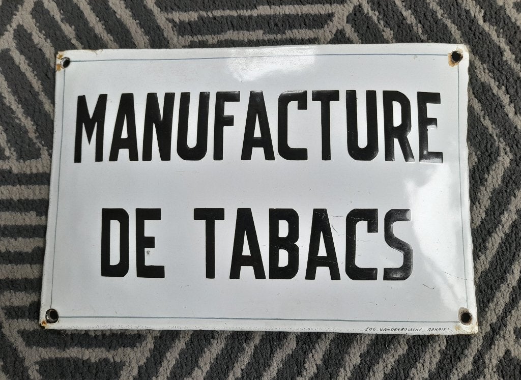Emaille - Manufacture de Tabacs - Ronse, Envoi, Utilisé