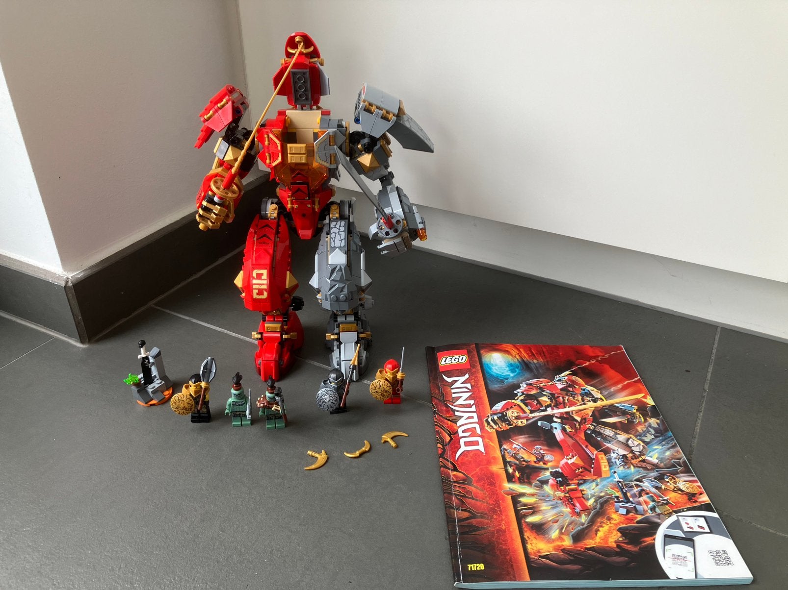 Lego Ninjago vuursteen robot, Ophalen, Lego, Zo goed als nieuw, Compleet