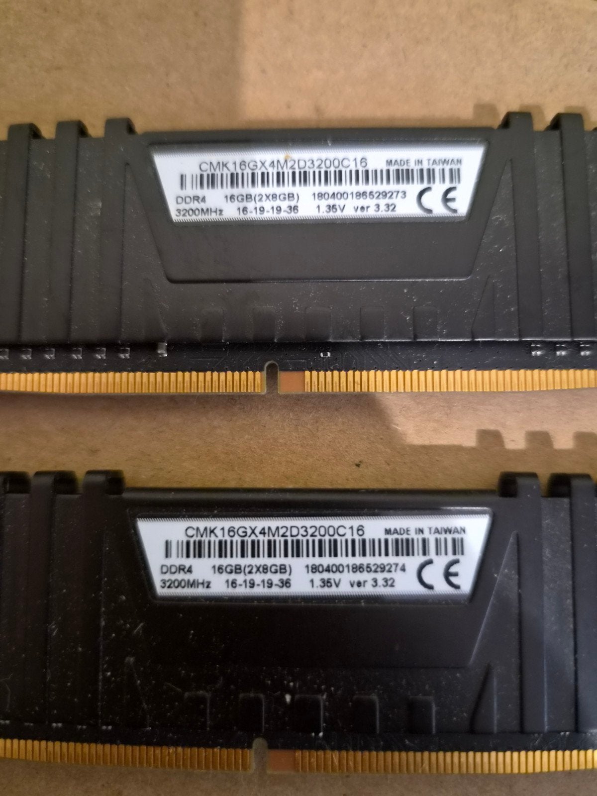 Corsair Vengeance LPX 16GB DDR4 3200MHz kit 2x8GB, Gebruikt, DDR4, Ophalen of Verzenden, Desktop
