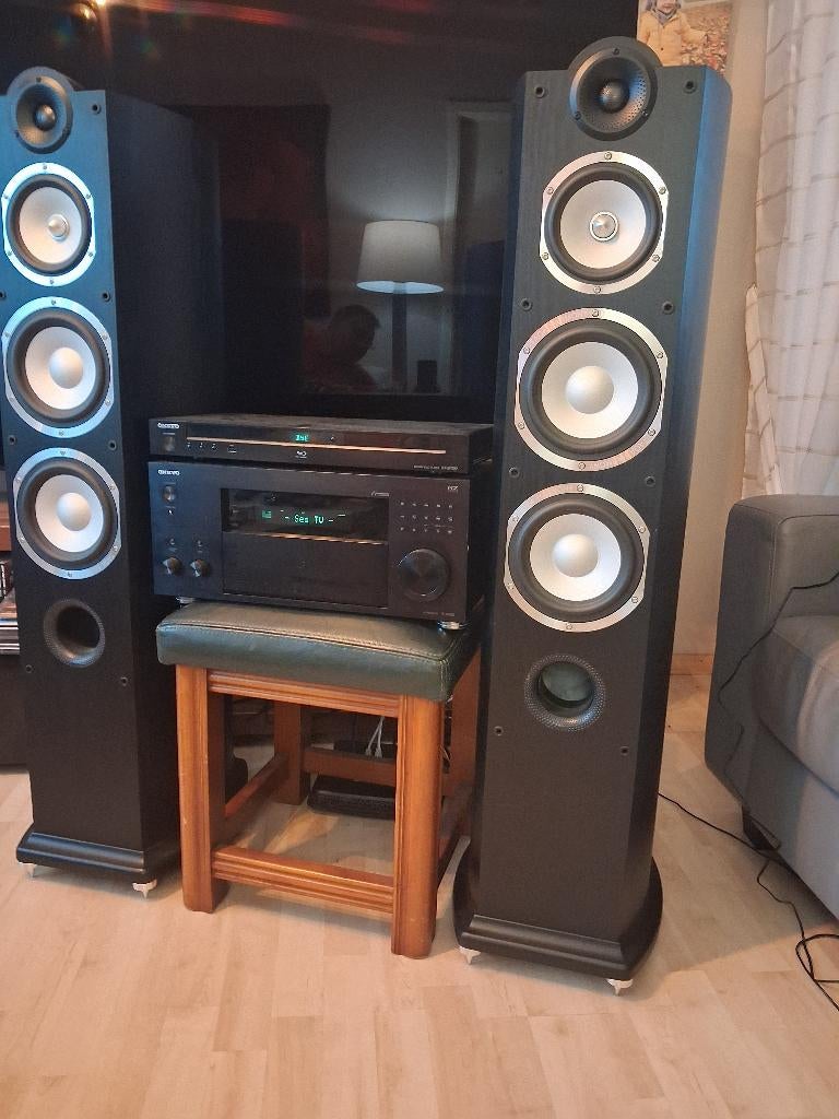 AV RECEIVER  ONKYO TX RZ820 + BD-SP309 + TAGA HARMONY, Ophalen, 7.1-systeem, Blu-ray-speler, 70 watt of meer