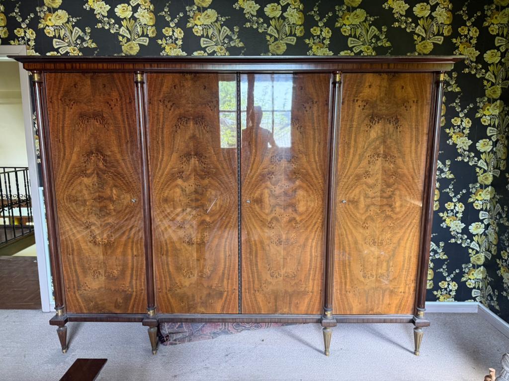 Slaapkamer meubels (bed, nachttafels, kast), Huis en Inrichting, Slaapkamer | Complete slaapkamers, Gebruikt, Tweepersoons, Ophalen
