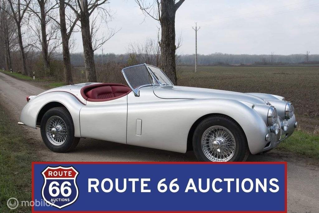 Jaguar XK140 OTS | 1956 | Route 66 Auctions, Autos, Oldtimers & Ancêtres, Achat, Entreprise, Boîte manuelle, Autre carrosserie