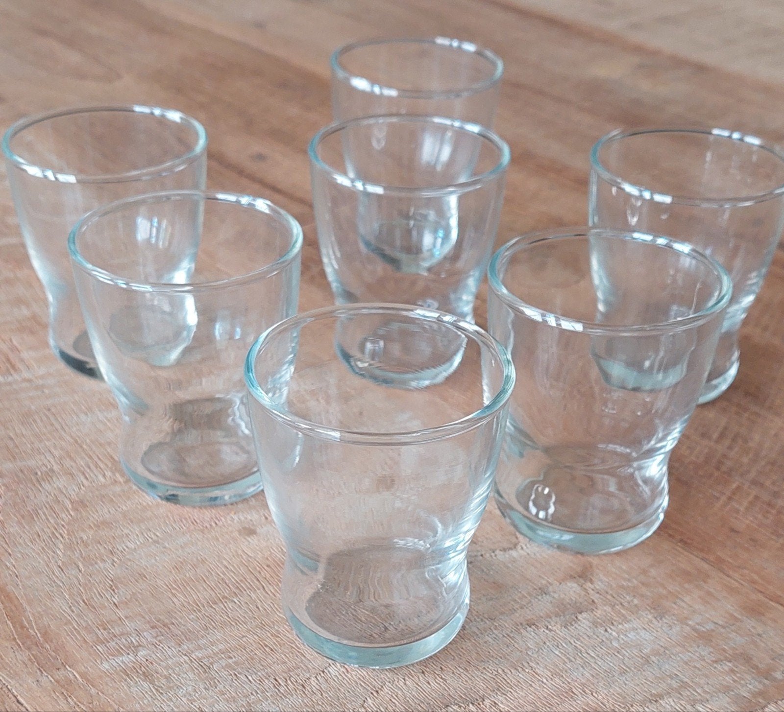 7 borrelglaasjes, Verzamelen, Ophalen, Zo goed als nieuw, Borrel- of Shotglas