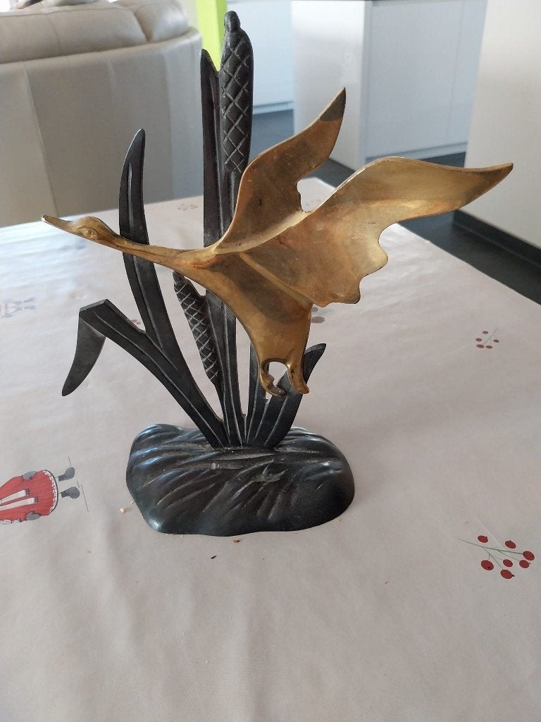 vintage messing sculptuur, Ophalen, Zo goed als nieuw, Overige typen