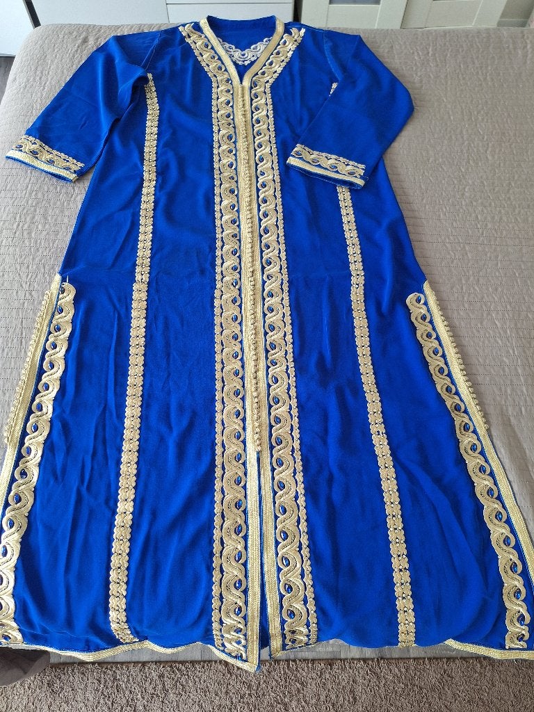 Kaftan, Kleding | Dames, Ophalen, Zo goed als nieuw, Maat 46/48 (XL) of groter, Blauw