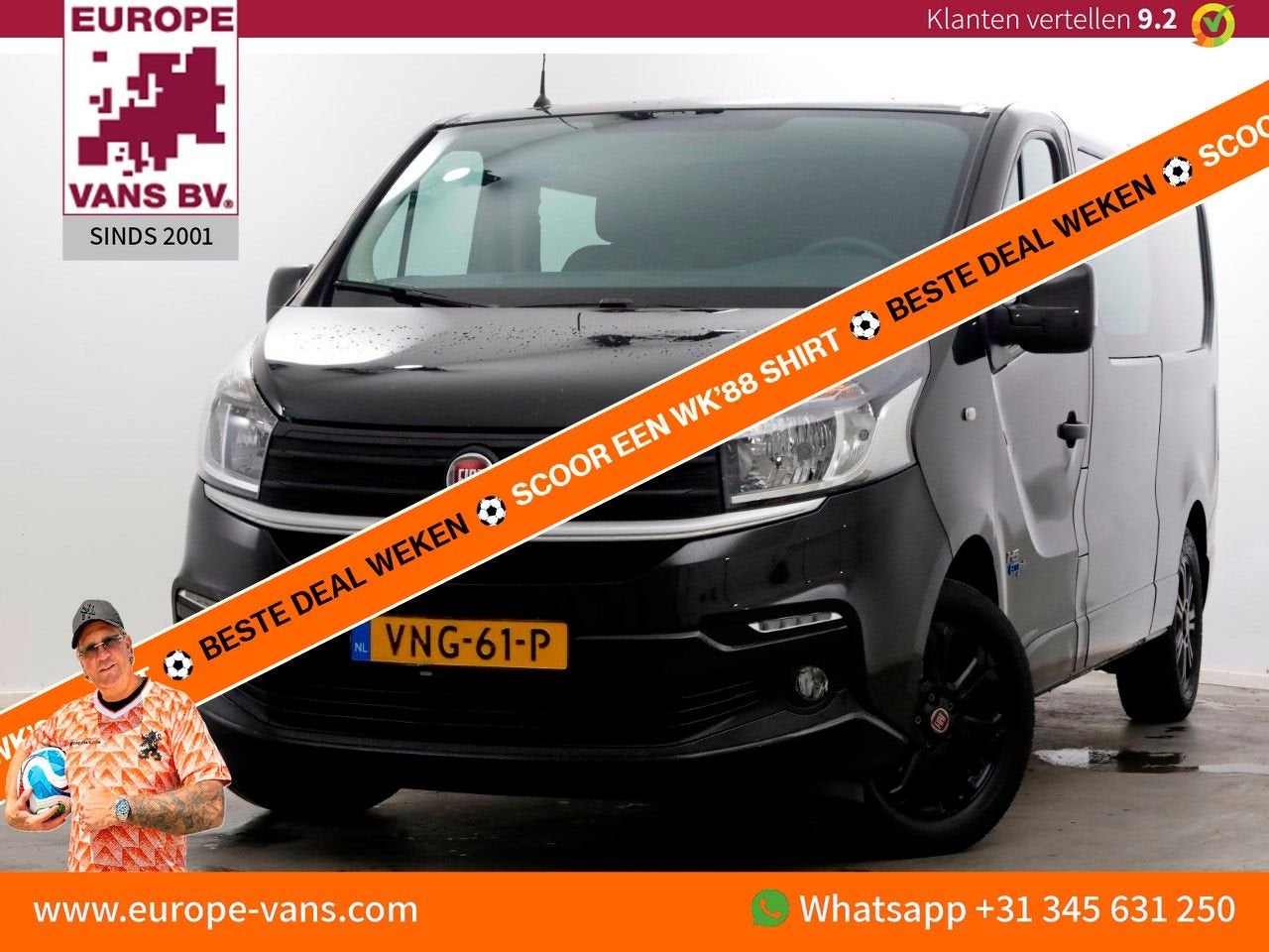 Fiat Talento 2.0 MultiJet 145pk L2H1 D.C. Business Pro Airco, Achat, Electronic Stability Program (ESP), Entreprise, Diesel