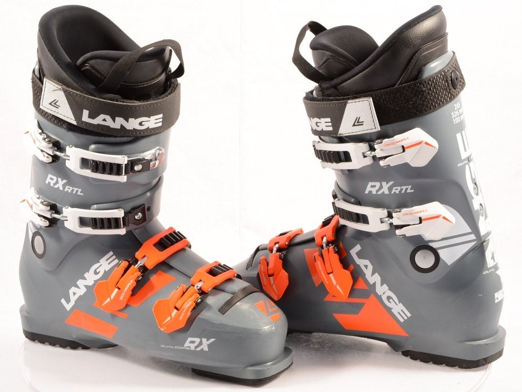 Chaussures de ski 39 ; 40EU LANGE RX 100/90 RTL, gris/orange, Autres marques, Carving, Utilisé, Chaussures