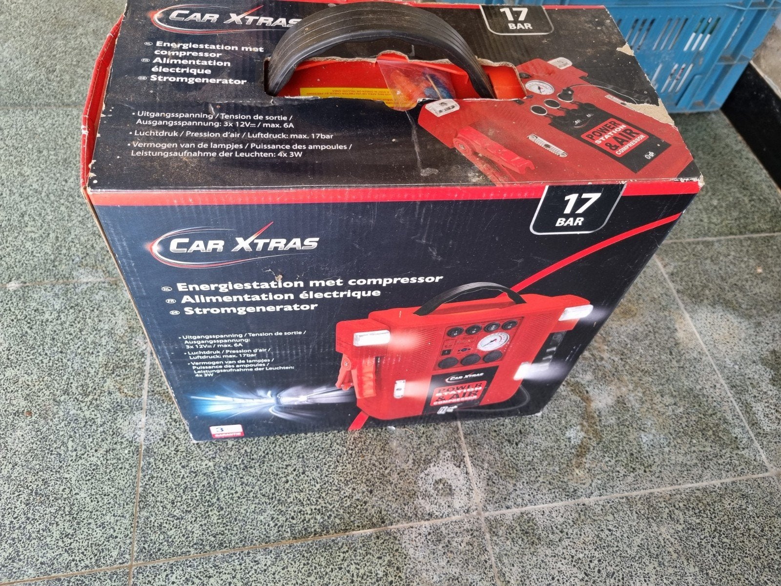 energiestation met compressor, Auto diversen, Jumpstarters, Ophalen, Zo goed als nieuw