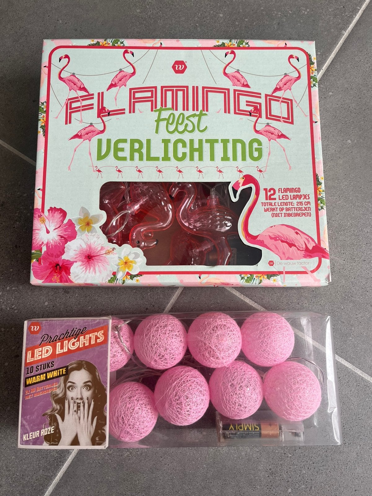 Feestverlichting roze, Ophalen, Zo goed als nieuw