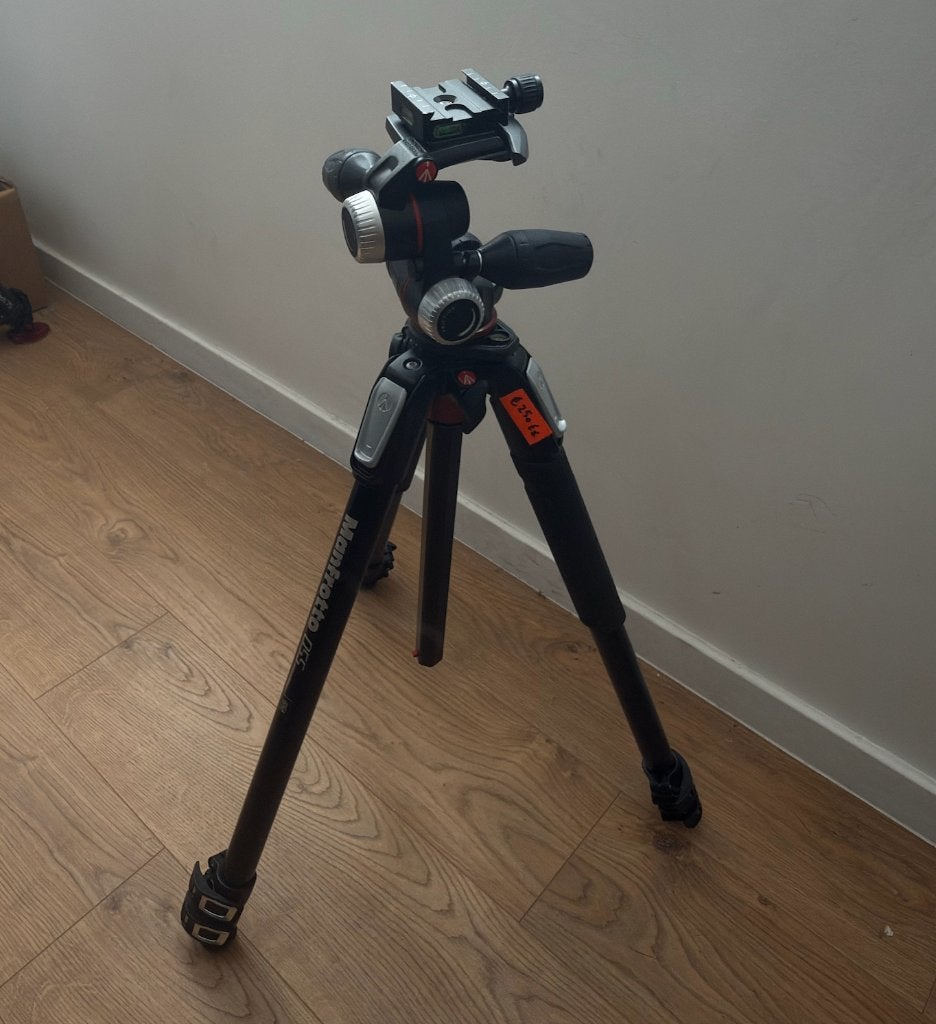 Manfrotto - Manfrotto MK055XPRO3-3W Aluminium Photo Tripod, Ophalen, Gebruikt, Manfrotto