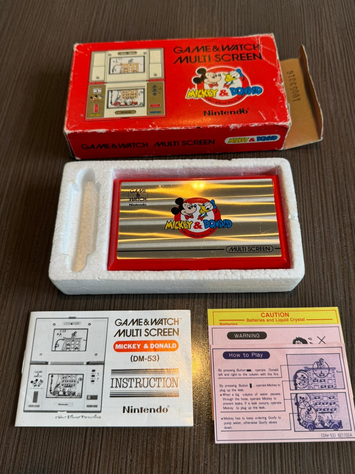 Game and watch uit 1982 - Mickey and Donald, Consoles de jeu & Jeux vidéo, Enlèvement ou Envoi, Utilisé