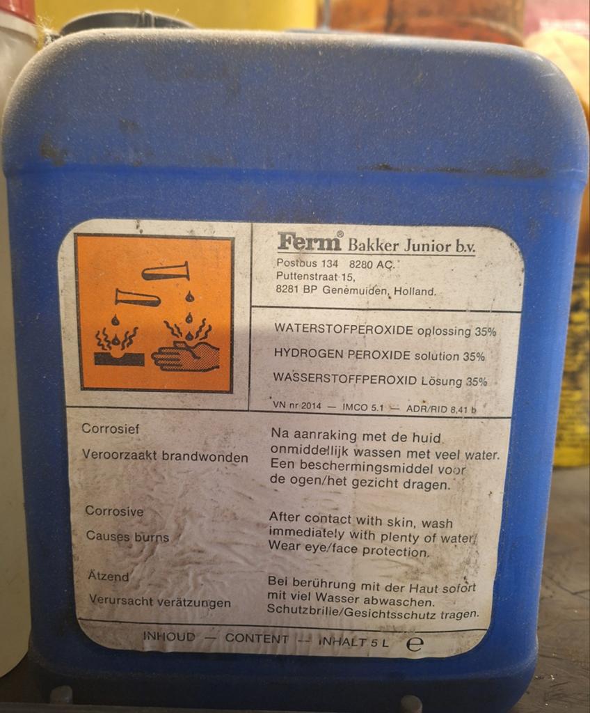 Waterstofperoxide 35% reiniging, Ophalen of Verzenden