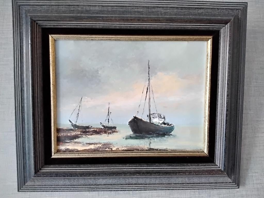 Schilderij "Zeilboot" van R. de Smet, Ophalen of Verzenden