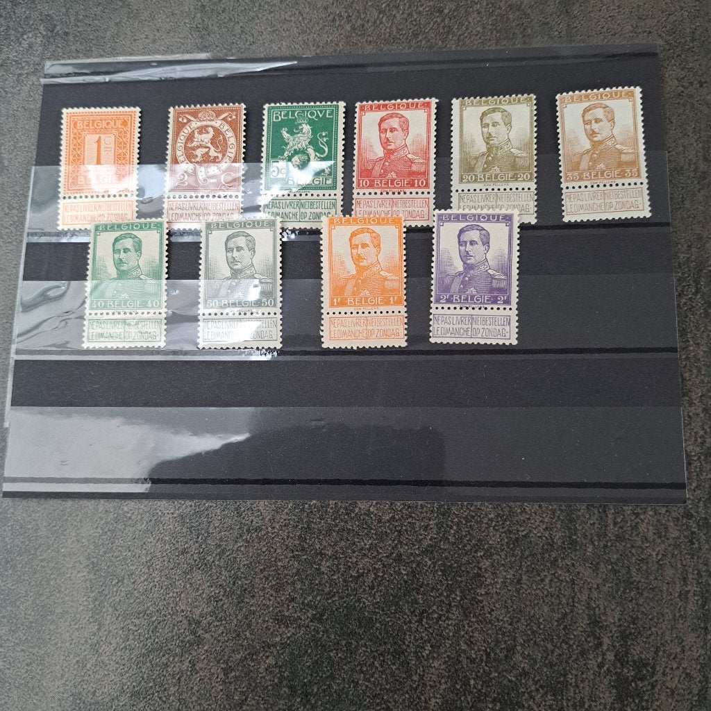 postzegels belgie, Orginele gom, Ophalen of Verzenden, Postfris, Postfris