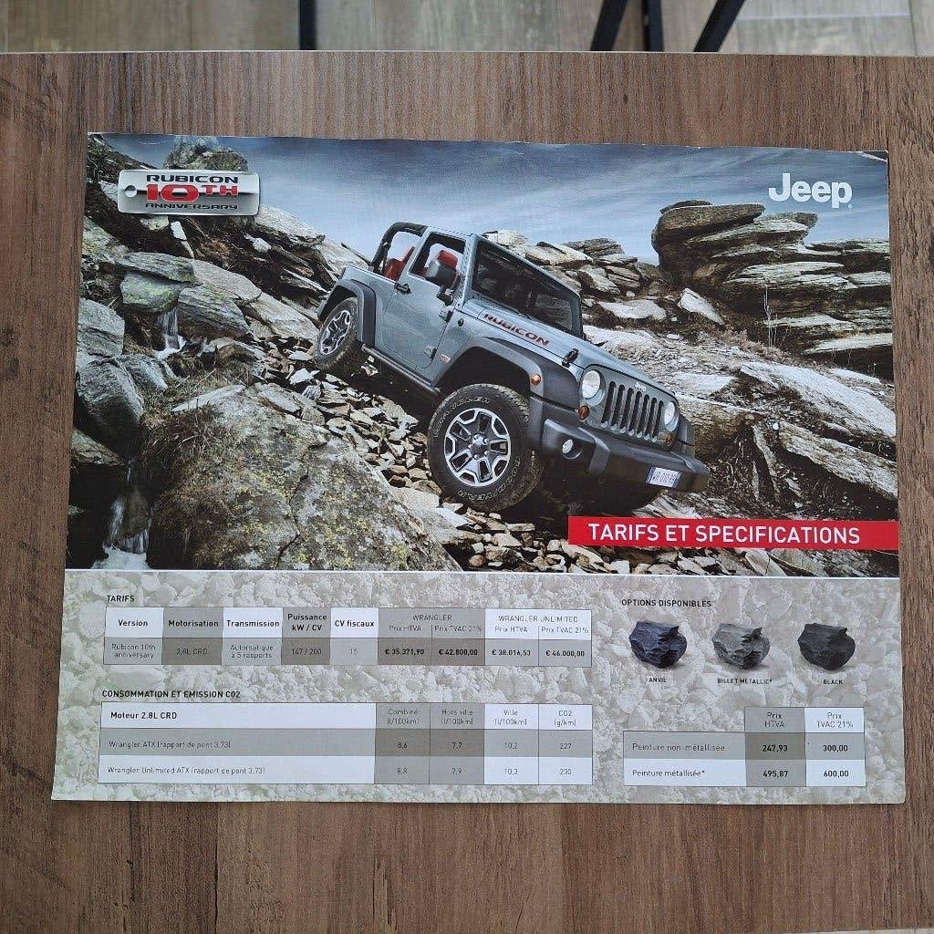 10ème ANNIVERSAIRE DU JEEP RUBICONE 6/13, Enlèvement ou Envoi, Neuf, Autres marques