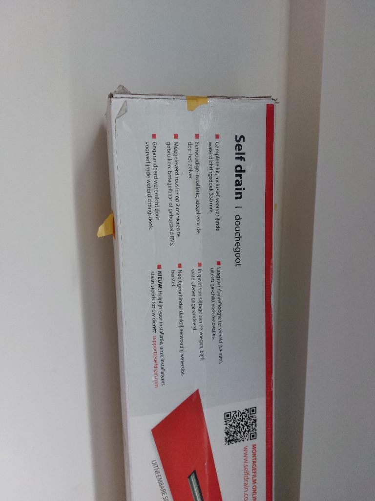 nieuw douchegoot in verpakking nieuwprijs 278euro, Doe-het-zelf en Bouw, Ophalen