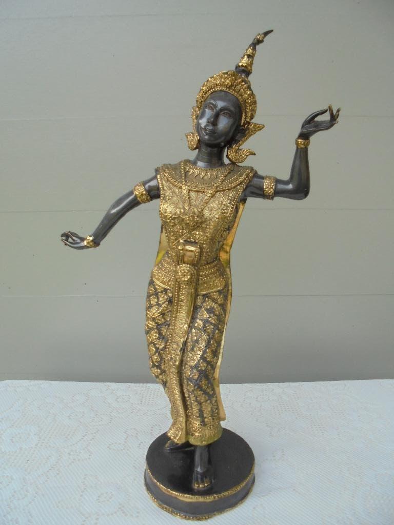 Aziatisch Boeddha beeld in brons, Antiek en Kunst, Ophalen of Verzenden, Brons, 20 - 50 cm, Beeld