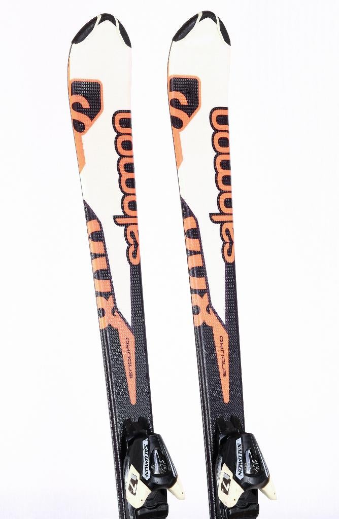 140 skis pour enfants SALOMON ENDURO JR 800 + Salomon L7, Carving, Enlèvement ou Envoi, Skis, Salomon
