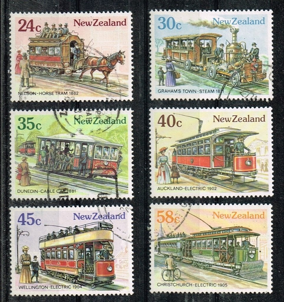 Timbres de Nouvelle-Zélande - K 6050 - tramways, Timbres & Monnaies, Timbres | Océanie, Envoi, Affranchi