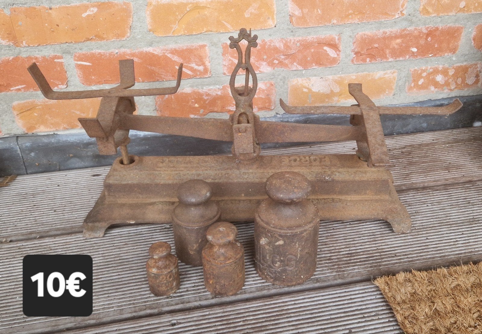 Oude weegschaal, Antiek en Kunst, Ophalen of Verzenden