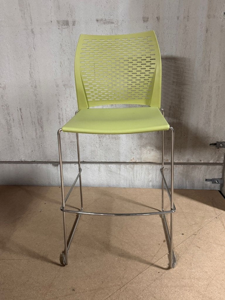 Barkrukken Gaber Kanvas Design Stapelbaar Chroom Onderstel, Ophalen, 60 tot 90 cm, Kunststof, Gebruikt