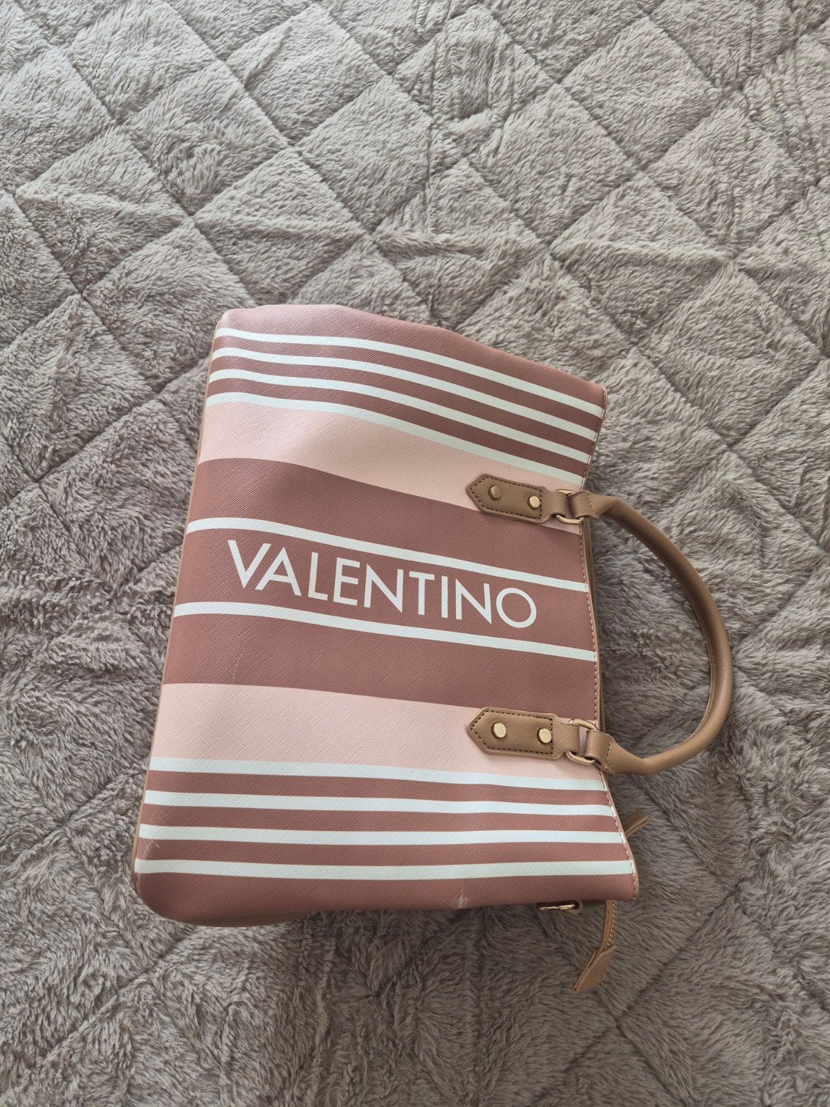Valentino, Handtassen en Accessoires, Tassen | Damestassen, Ophalen of Verzenden, Zo goed als nieuw, Beige, Handtas