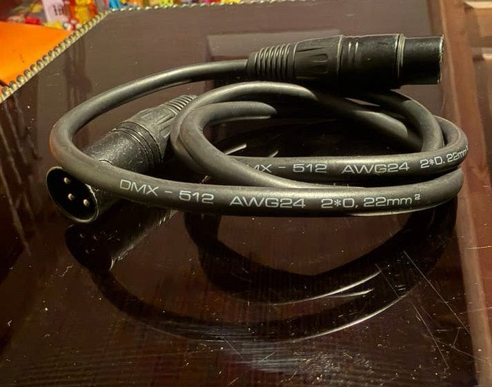 Câble DMX 512 XLR 3 broches, Enlèvement ou Envoi, Comme neuf