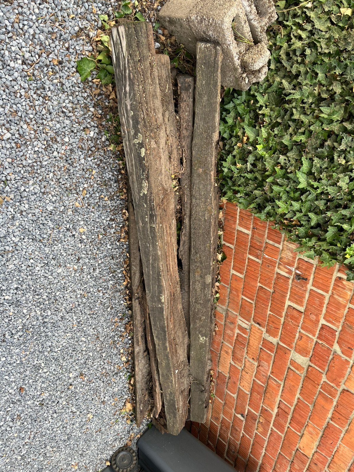 Houten oude bilzen, Ophalen, Gebruikt