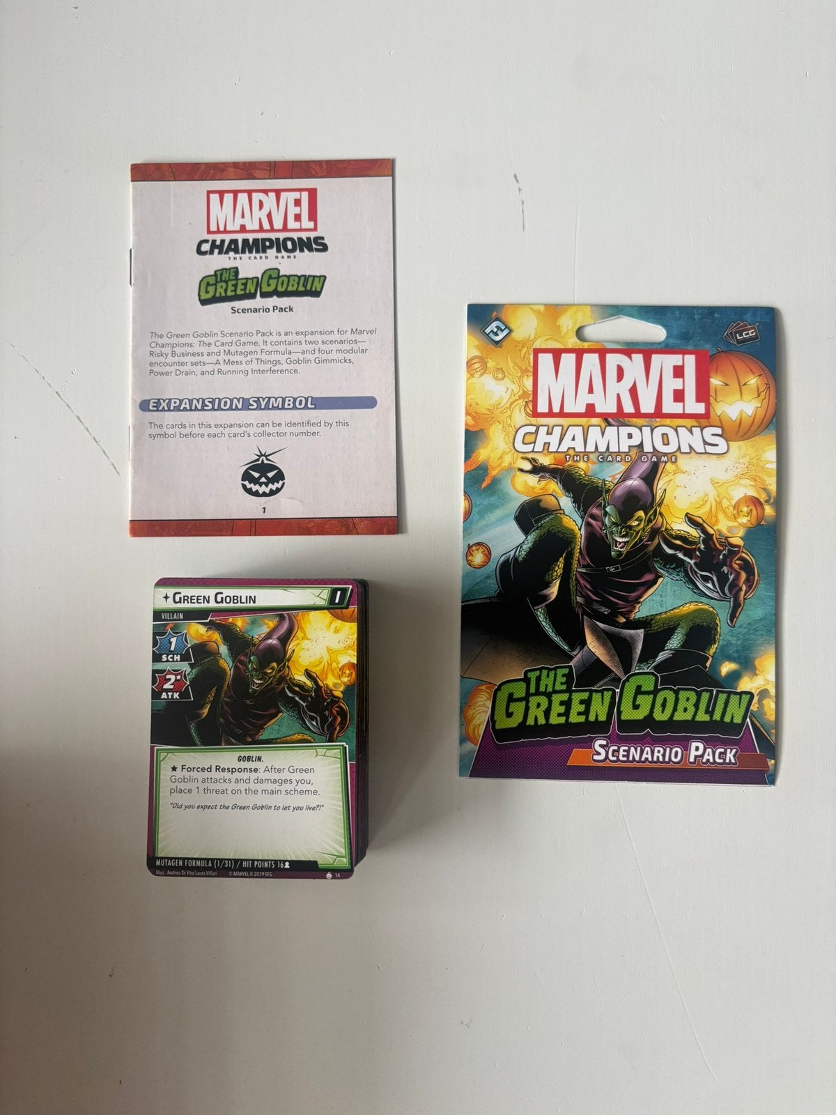 Marvel Champions: The Green Goblin Scenario Pack, Ophalen of Verzenden, Zo goed als nieuw